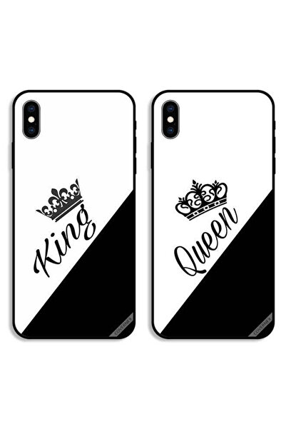 Covernex حافظتان لهاتف Apple iPhone X، أغطية حماية للزوجين بتصميم ملك وملكة، ...