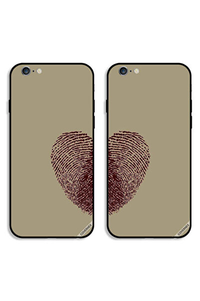 Covernex حافظتان واقيتان لهاتف Apple iPhone 6/6s، أغطية خلفية بطبعة إبهام وقل...
