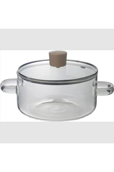 ATABY Borosilicate Glass Pot Can Be Put into the Stove, Microwave and Ceramic Heater Small