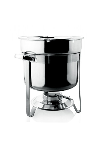 Raki Chafing dish rotund pentru supa, 8 lt, inox, cu capac,37xh32.5 cm