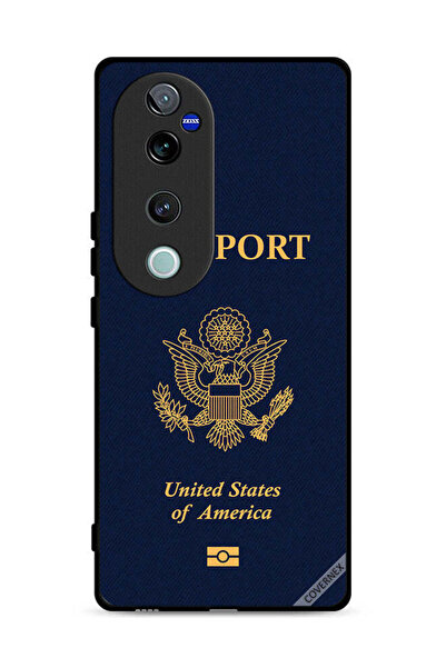 Covernex غطاء حماية لهاتف Vivo V40 Pro 5G بنمط جواز السفر الأمريكي