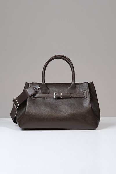Çantacımstore Women's Kosta Leather Shopper Bag 1507 Brown