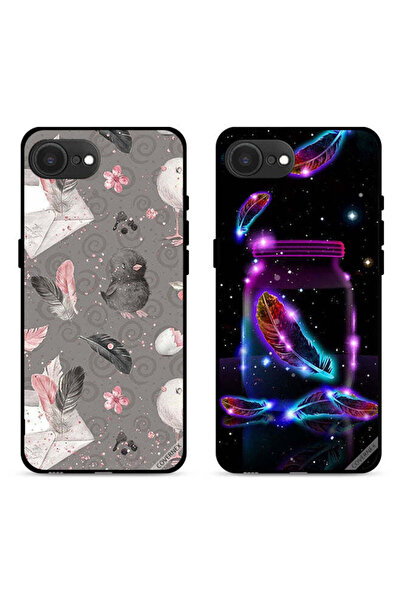 Covernex حافظتان لهاتف Apple iPhone 16e، أغطية حماية ريش ودجاج وريش في جرة