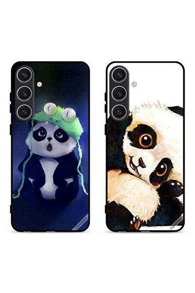 Covernex حافظتان لهاتف سامسونج جالاكسي إس 24 بلس 5G، أغطية حماية بتصميم باندا...