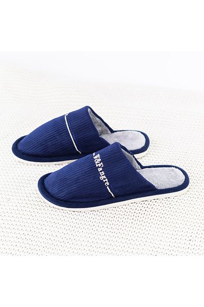 FASHION Men's slippers A32 Dark blue