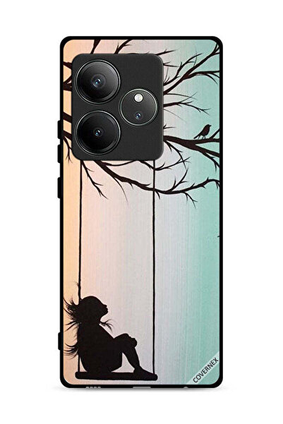 Covernex غطاء حماية لهاتف Realme GT 6 5G، رسمة فنية لفتاة صغيرة حزينة