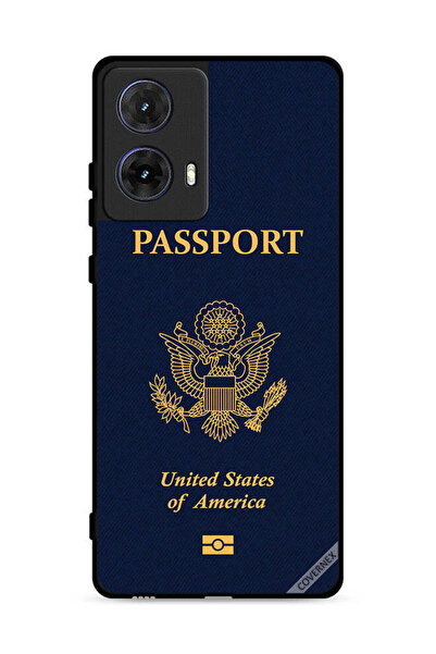 Covernex Motorola Moto G85 5G Protective Case Cover Usa Passport Pattern