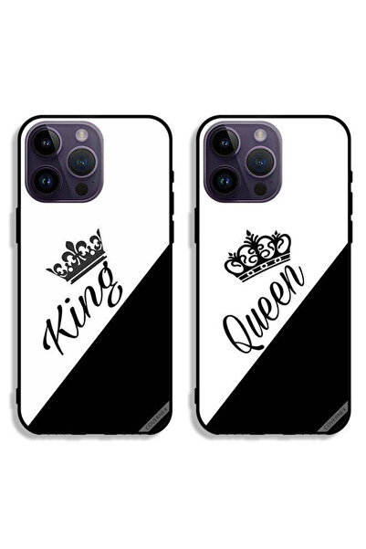 Covernex حافظتان لهاتف Apple iPhone 14 Pro، أغطية حماية للزوجين بتصميم ملك وم...