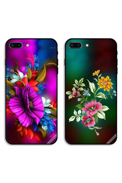 Covernex Two Cases For Apple iPhone 7 Plus Protective Covers Hd Flowers