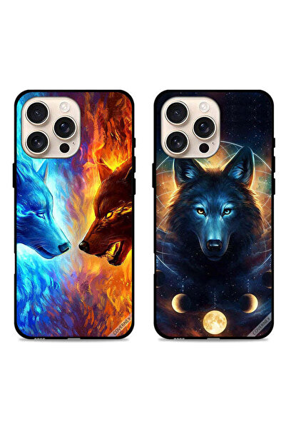 Covernex حافظتان واقيتان لهاتف Apple iPhone 16 Pro Max من الذئب والفضاء