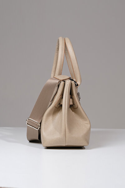 Çantacımstore Γυναικεία Kosta Δερμάτινη Shopper Τσάντα 1507 Βίζον