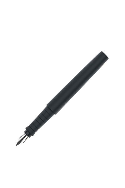 OEM Faber Castell Poly Pen Fountain Pen, Black, F Nib, Ergonomic Grip, Refillable, School Use