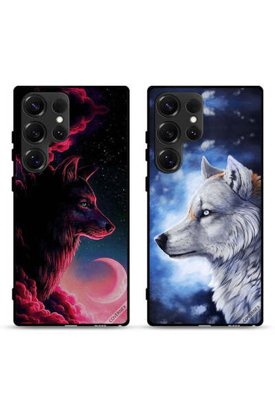 Covernex حافظتان واقيتان لهاتف سامسونج جالاكسي S25 ألترا 5G، تصميم وولف آرت