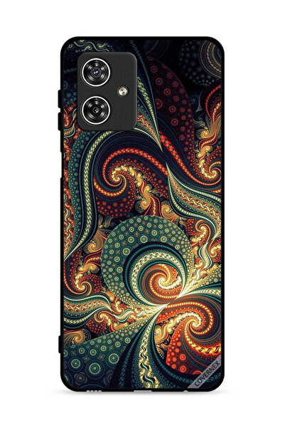 Covernex غطاء حماية لهاتف موتورولا موتو جي 54 5G بنقشة ماندالا عتيقة