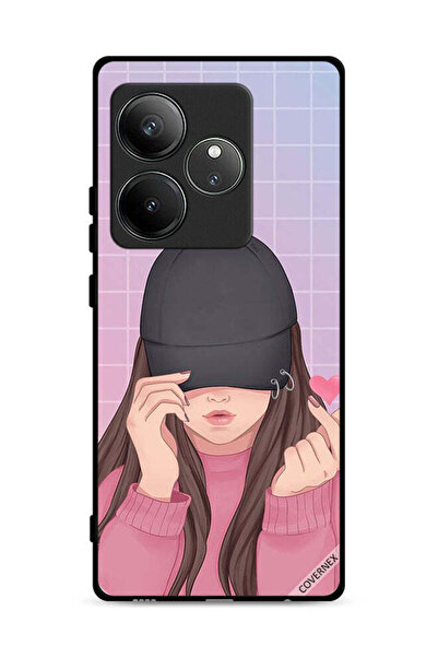 Covernex غطاء حماية لهاتف Realme GT 6 5G بطبعة Snap Love Cap Girl