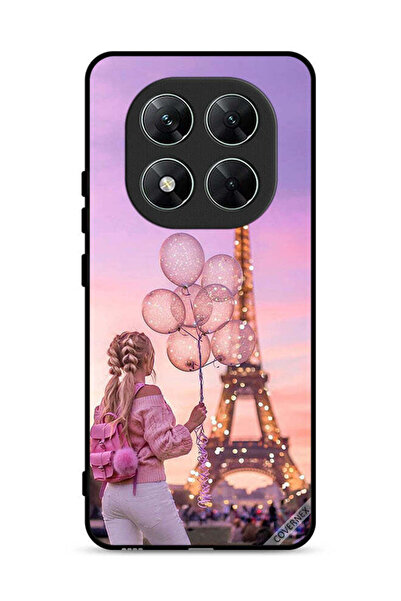 Covernex غطاء حماية لهاتف شاومي ريدمي نوت 14 برو 5G، فتاة تحمل بالونات