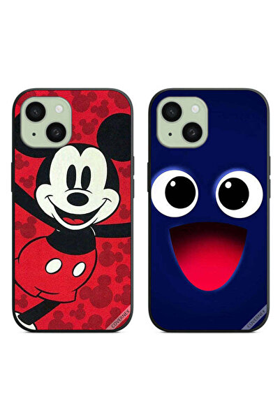 Covernex حافظتان لهاتف Apple iPhone 15، أغطية حماية برسومات ابتسامة سعيدة ومي...