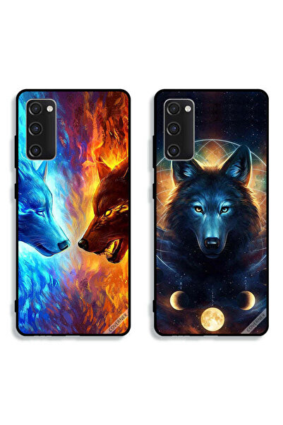 Covernex Two Cases For Samsung Galaxy S20 FE Protective Covers Wolf and Space