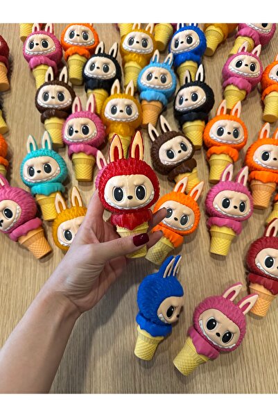 3desen Dondurma Labubu İç İçe Geçen Şaka Oyuncak (Sürpriz Renk)