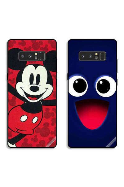 Covernex حافظتان لهاتف سامسونج جالاكسي نوت 8، أغطية حماية بتصميم ابتسامة سعيد...