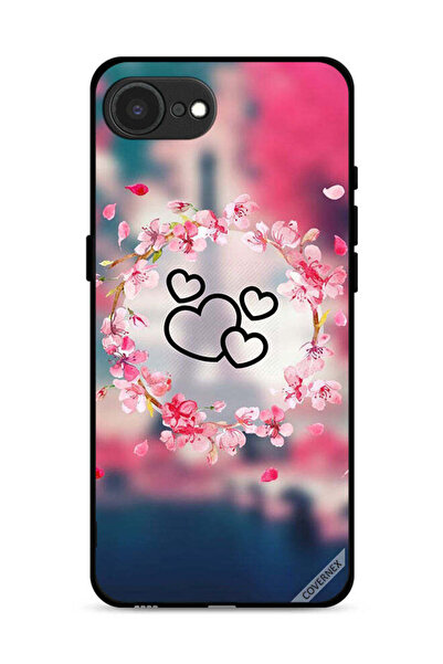 Covernex غطاء حماية لجهاز Apple iPhone 16e بتصميم قلوب ومشبك فني