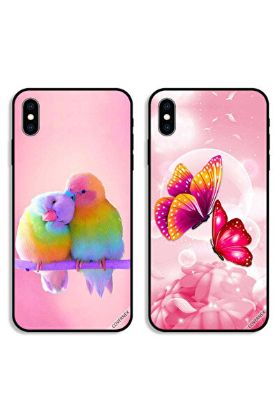 Covernex حافظتان لهاتف Apple iPhone XS Max بأغطية واقية برسومات طيور لطيفة وف...