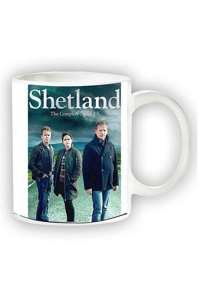 Story of candle Ceramic Mug with 'Shetland' Design in White