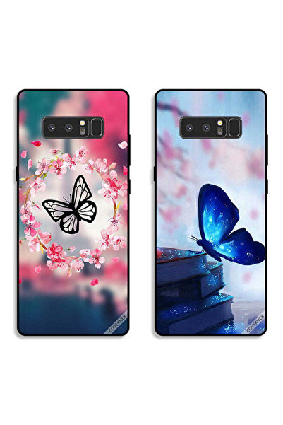 Covernex حافظتان لهاتف سامسونج جالاكسي نوت 8، أغطية حماية بتصميم فراشة داخل ح...