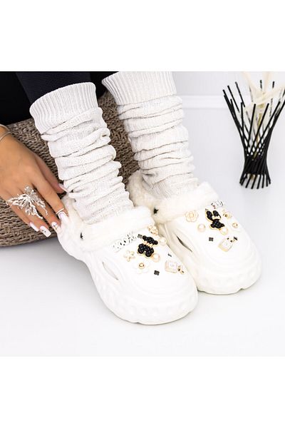 FASHION Women's Slippers A241-1 White |