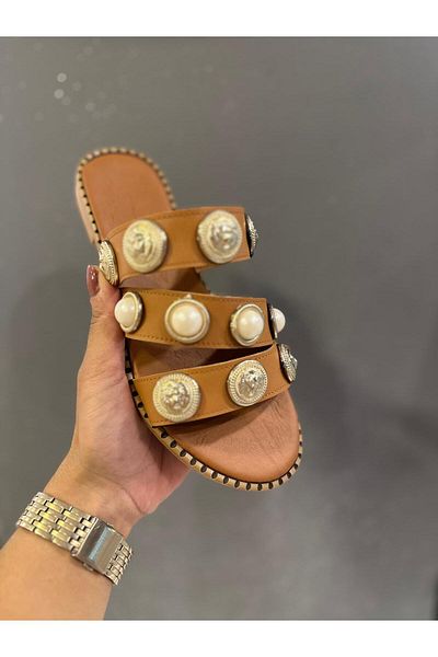 MİSS PARK MODA Pearl Women's Slippers