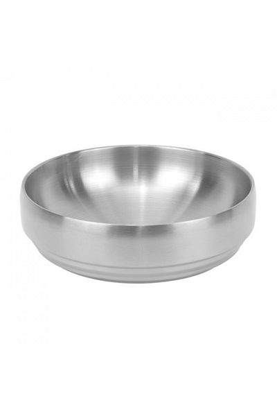 Raki Double-walled bowl Culinaro Silver 24xh8.8cm, stainless steel