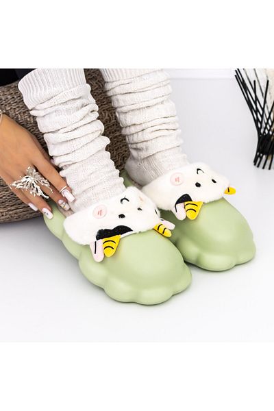 FASHION Women's Slippers W-23 Green |