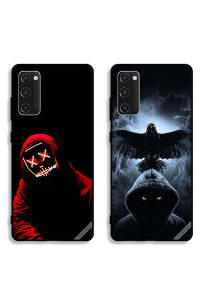 Covernex حافظتان لهاتف سامسونج جالكسي S20 FE بغطاءين واقيين بقناع الهالوين وا...