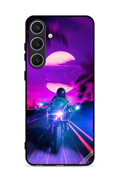 Covernex غطاء حماية لهاتف Samsung Galaxy S25 Plus بخلفية رجل على دراجة