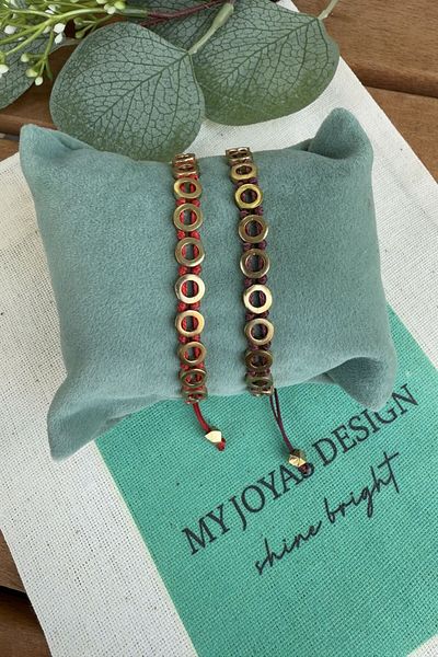 My Joyas Design Bronze Round Minimal Bracelet