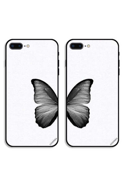 Covernex Two Cases For Apple iPhone 7 Plus Protective Covers Black Butterfly ...