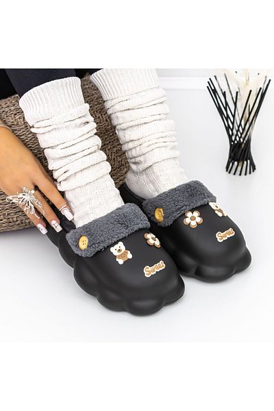 FASHION Papuci Dama de Casa W-25 Negru |