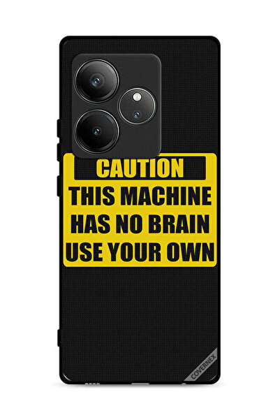 Covernex غطاء حماية لهاتف Realme GT 6 5G تحذير: هذا الجهاز لا يحتوي على دماغ ...