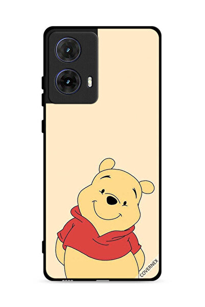 Covernex غطاء حماية لهاتف موتورولا موتو جي 85 5 جي بتصميم الدب في وضع السعادة