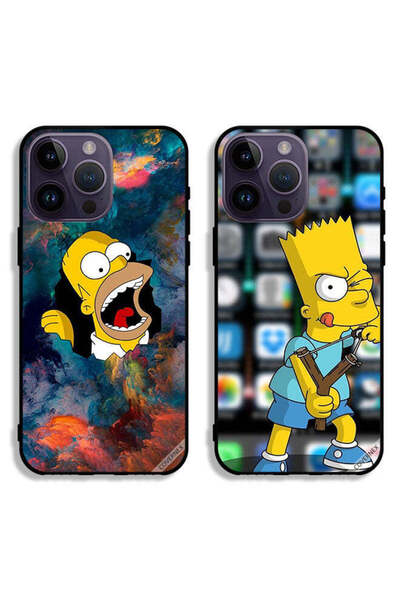 Covernex حافظتان لهاتف Apple iPhone 14 Pro، أغطية حماية سيمبسون وكارتون الغاضب