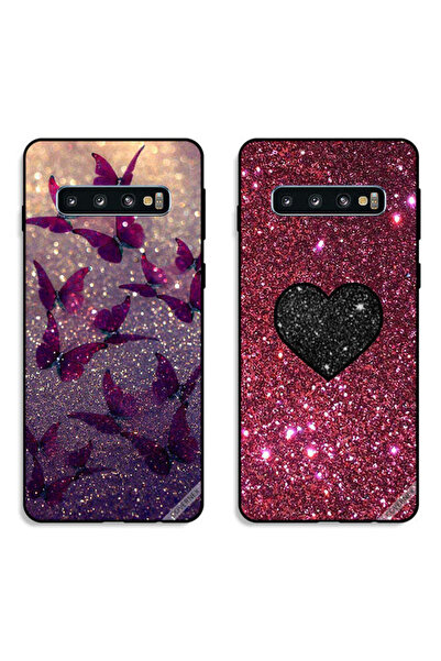 Covernex حافظتان لهاتف سامسونج جالاكسي S10 بلس بأغطية واقية برسومات فراشات لا...