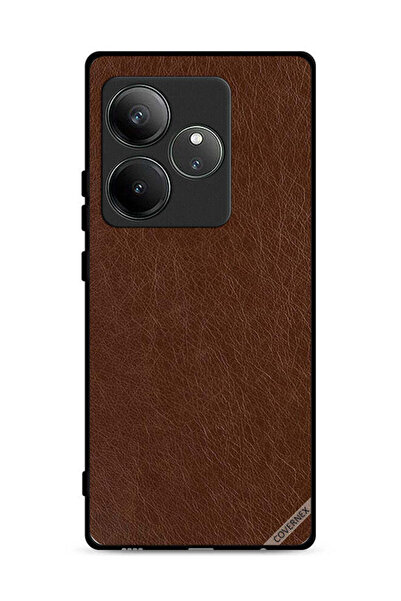 Covernex غطاء حماية جلدي بنمط هندسي لهاتف Realme GT Neo6 SE 5G