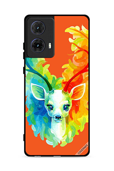 Covernex غطاء حماية لهاتف موتورولا موتو جي 85 5G بتصميم غزال ملون