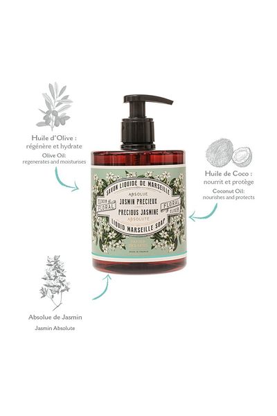 PANIER DES SENS Liquid Marseille soap | Precious Jasmine 500ml