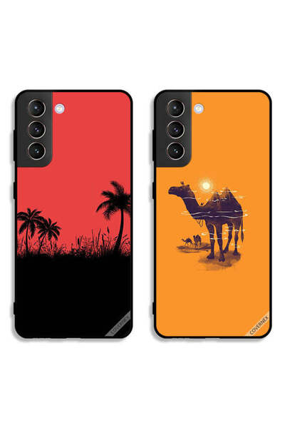 Covernex حافظتان لهاتف سامسونج جالاكسي S21 FE 5G، أغطية حماية بتصميم شجرة تمر...