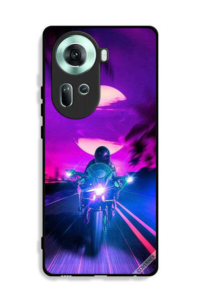 Covernex غطاء حماية لهاتف Oppo Reno11 5G بخلفية رجل على دراجة