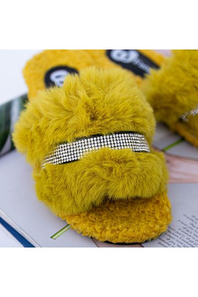 FASHION Ladies Slippers A21 Yellow |