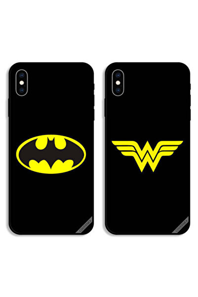 Covernex حافظتان واقيتان لهاتف Apple iPhone X، أغطية خلفية بتصميم باتمان ووند...