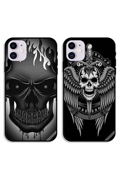 Covernex حافظتان واقيتان لهاتف Apple iPhone 11، بتصميم جمجمة وأجنحة نسر