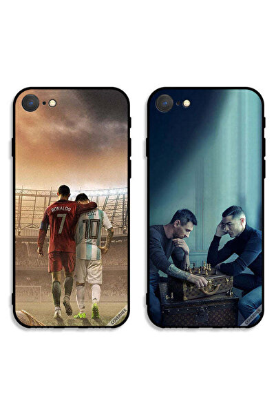 Covernex حافظتان لهاتف Apple iPhone 8 واقيتان CR7 وLeo Messi